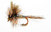 March Brown silver tørrflue