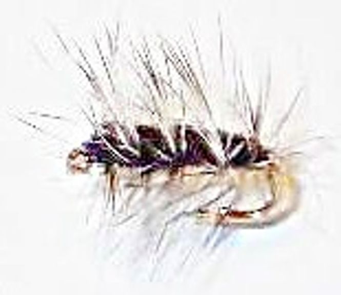 Hovedbilde Wolly Worm - sort (palmer mygg)